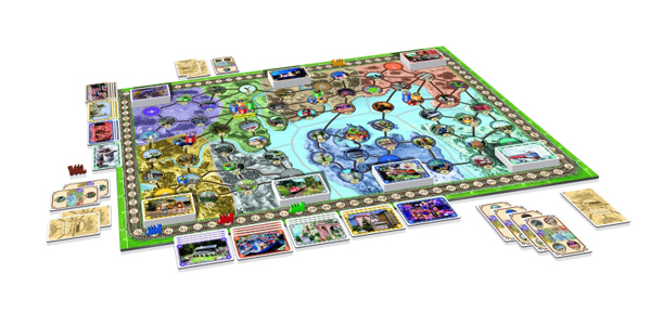 Spielsituation des Brettspiels Wunderland